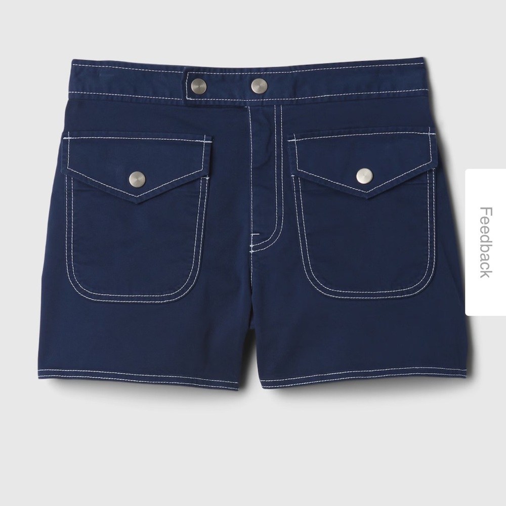 *NWT* GAP 4" Downtown Khaki Shorts - Pangea Blue - 10P